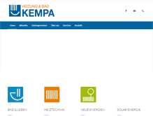 Tablet Screenshot of meister-kempa.de